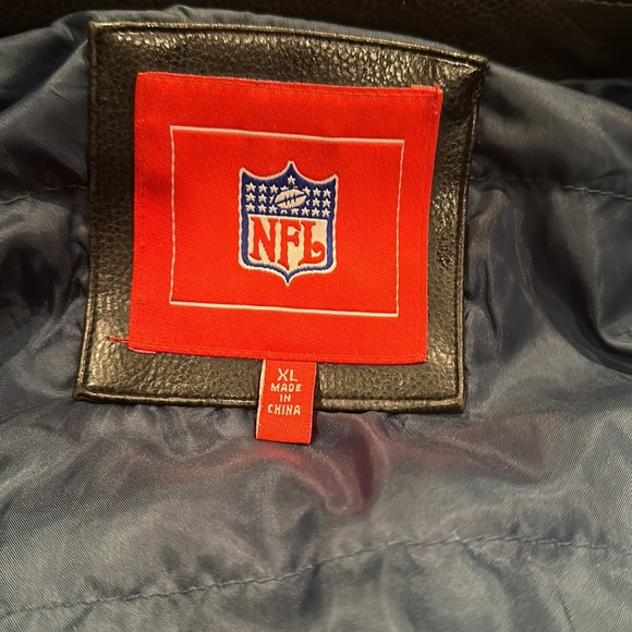 Miami Dolphins faux leather jacket XL excellent condition.  non smoking owner. - Picture 3 of 5
